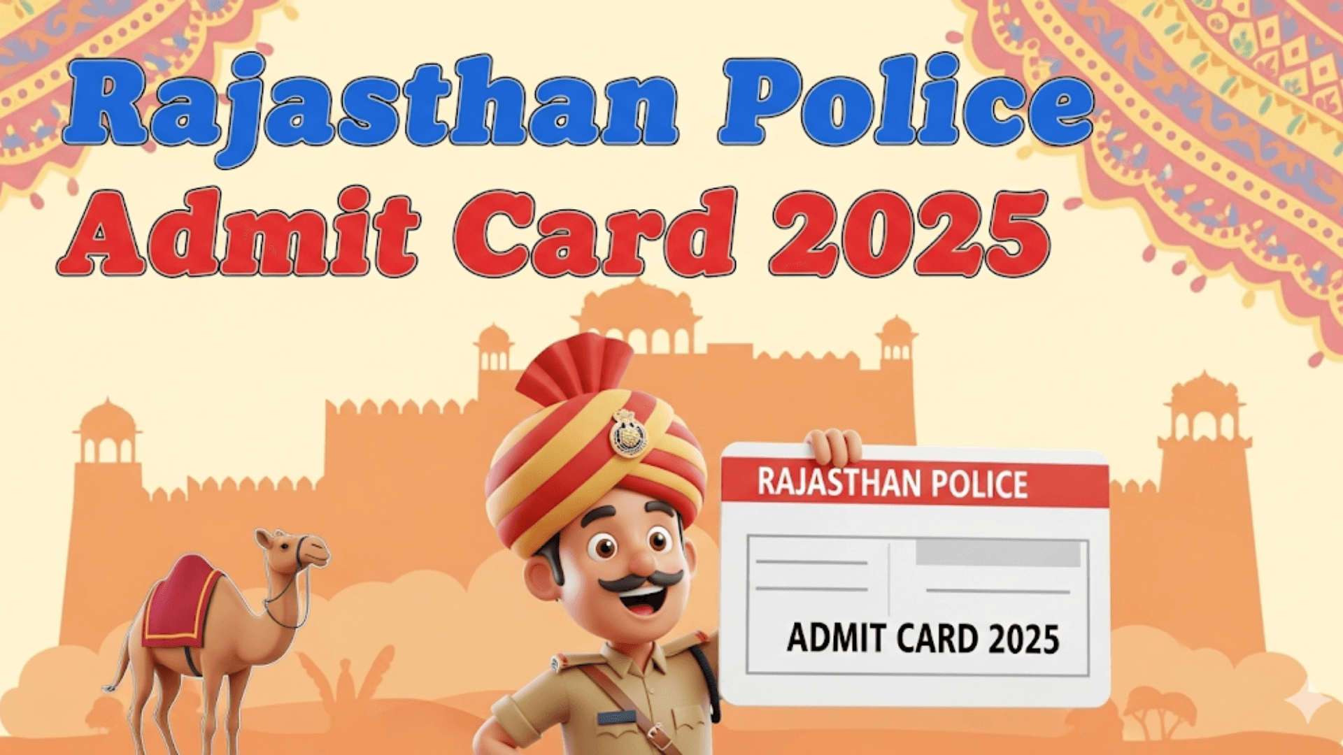Rajasthan Police Admit Card 2025