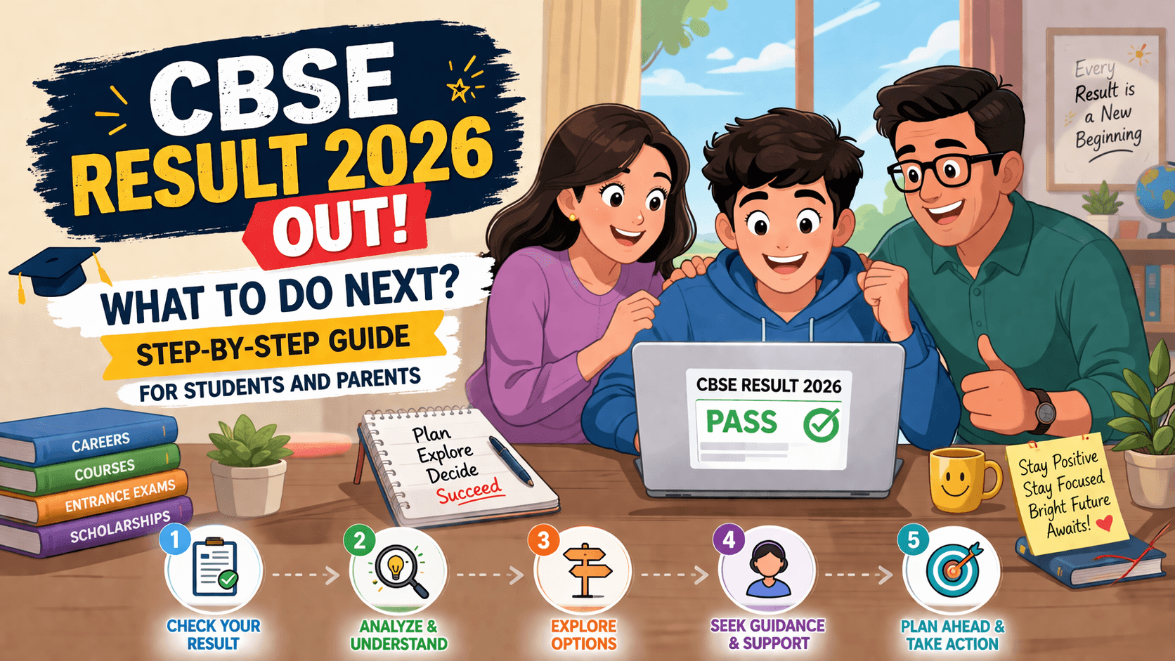 CBSE Result 2026 Out: What To Do Next? Step-by-Step Guide for Students and Parents