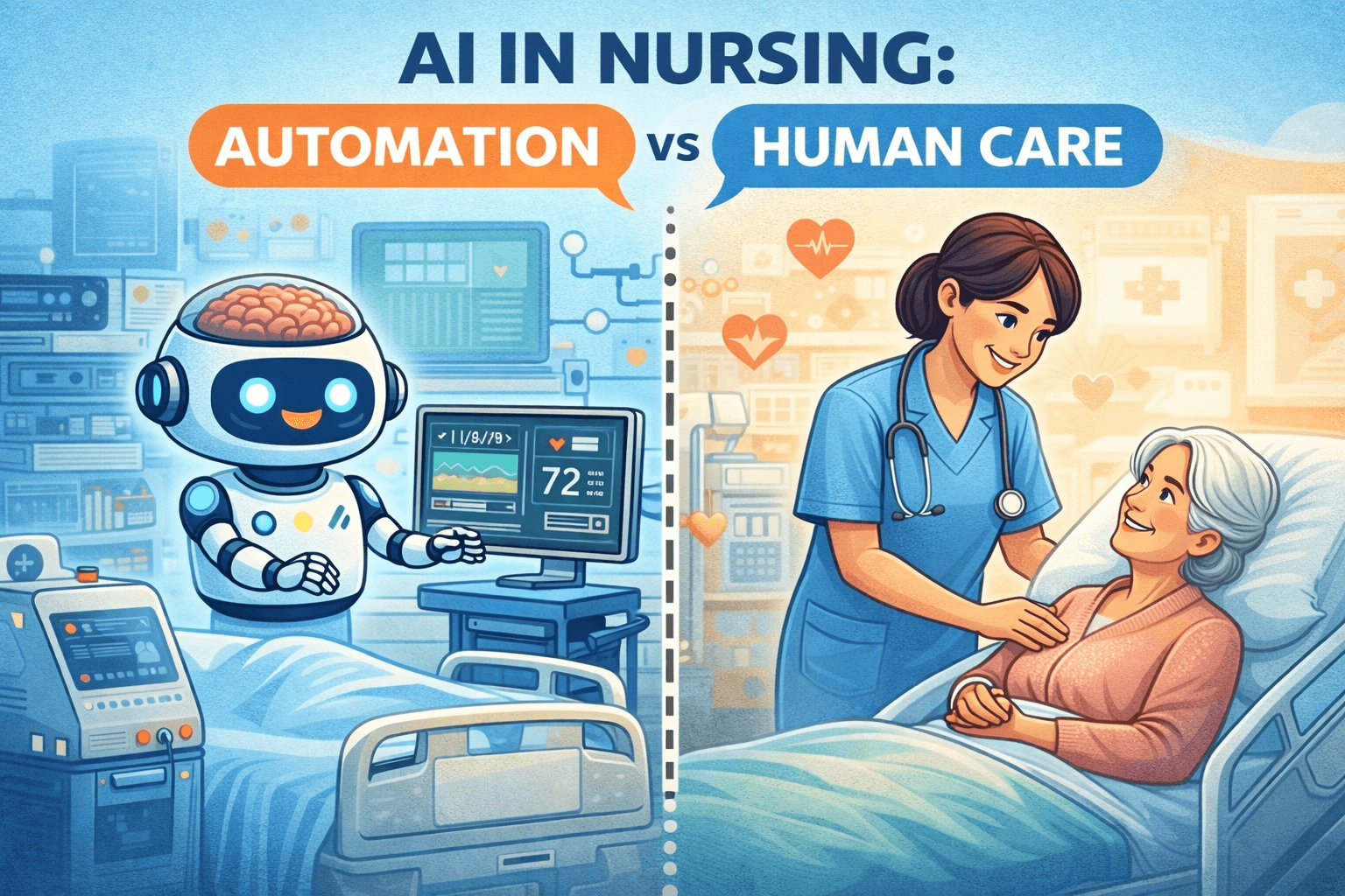 AI in Nursing: Automation vs Human Care