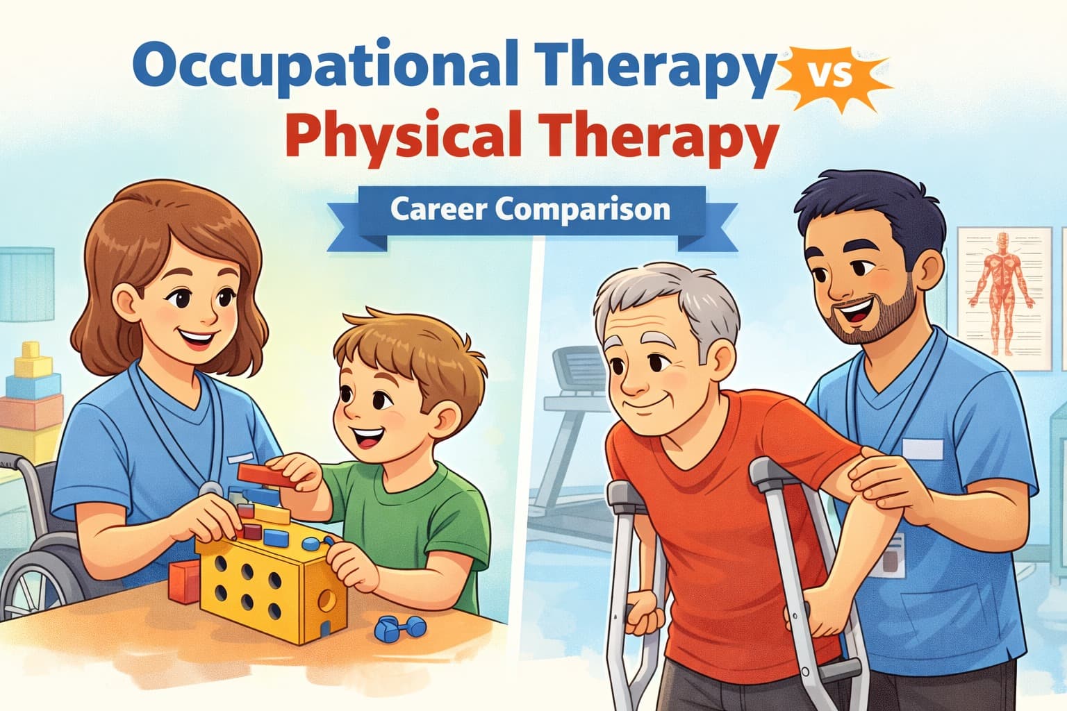 Occupational Therapy vs Physical Therapy: Career Comparison