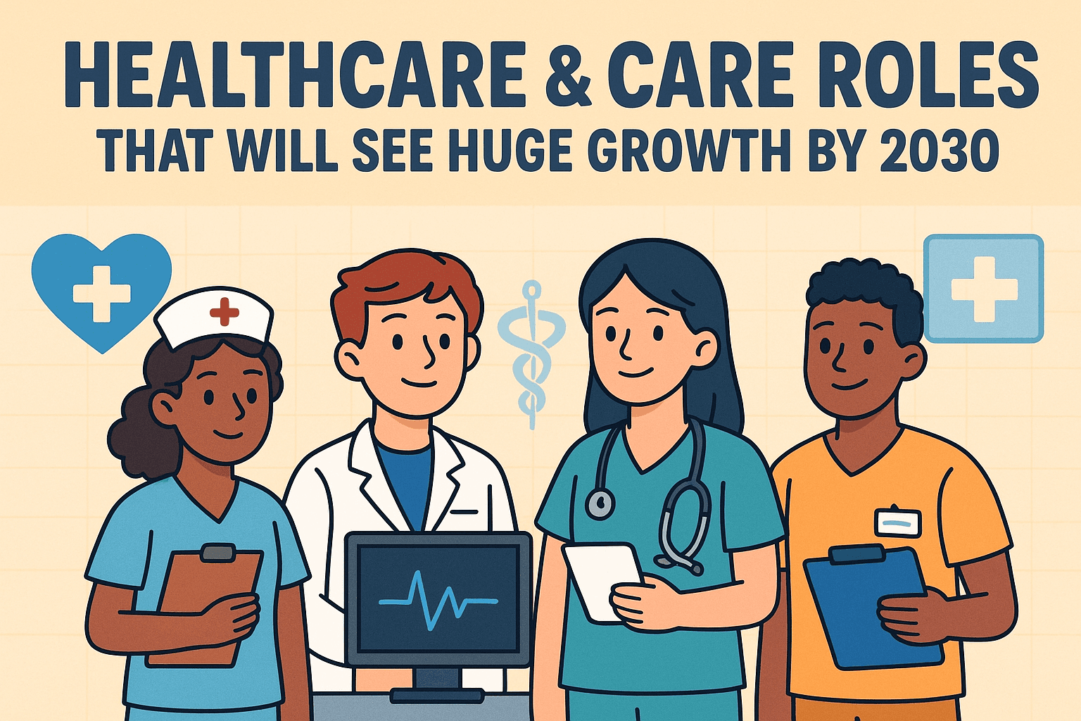 Healthcare & Care Roles That Will See Huge Growth by 2030: Nurses, Medical Tech & Support Staff