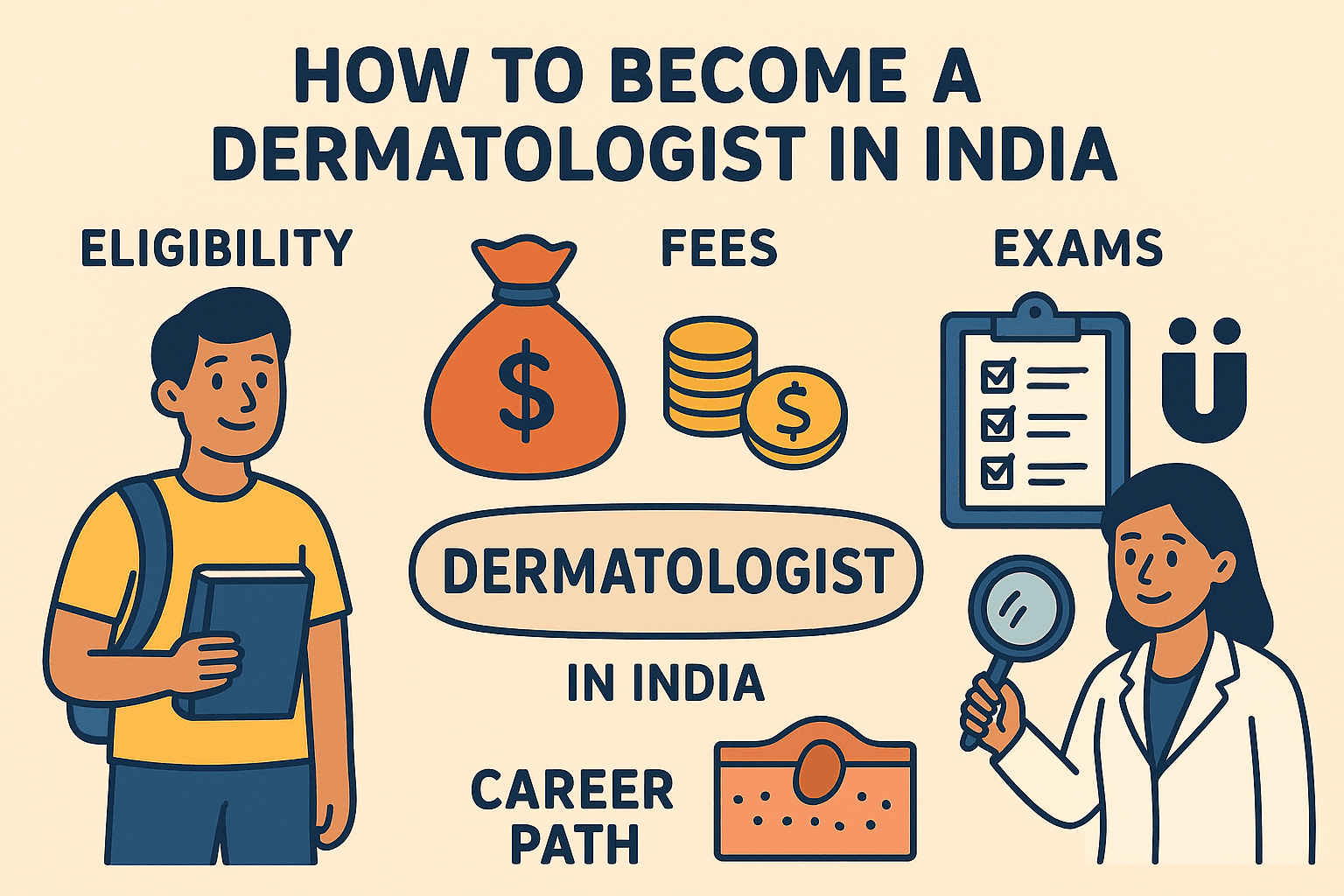 How to Become a Dermatologist in India: Eligibility, Fees, Exams & Career Path