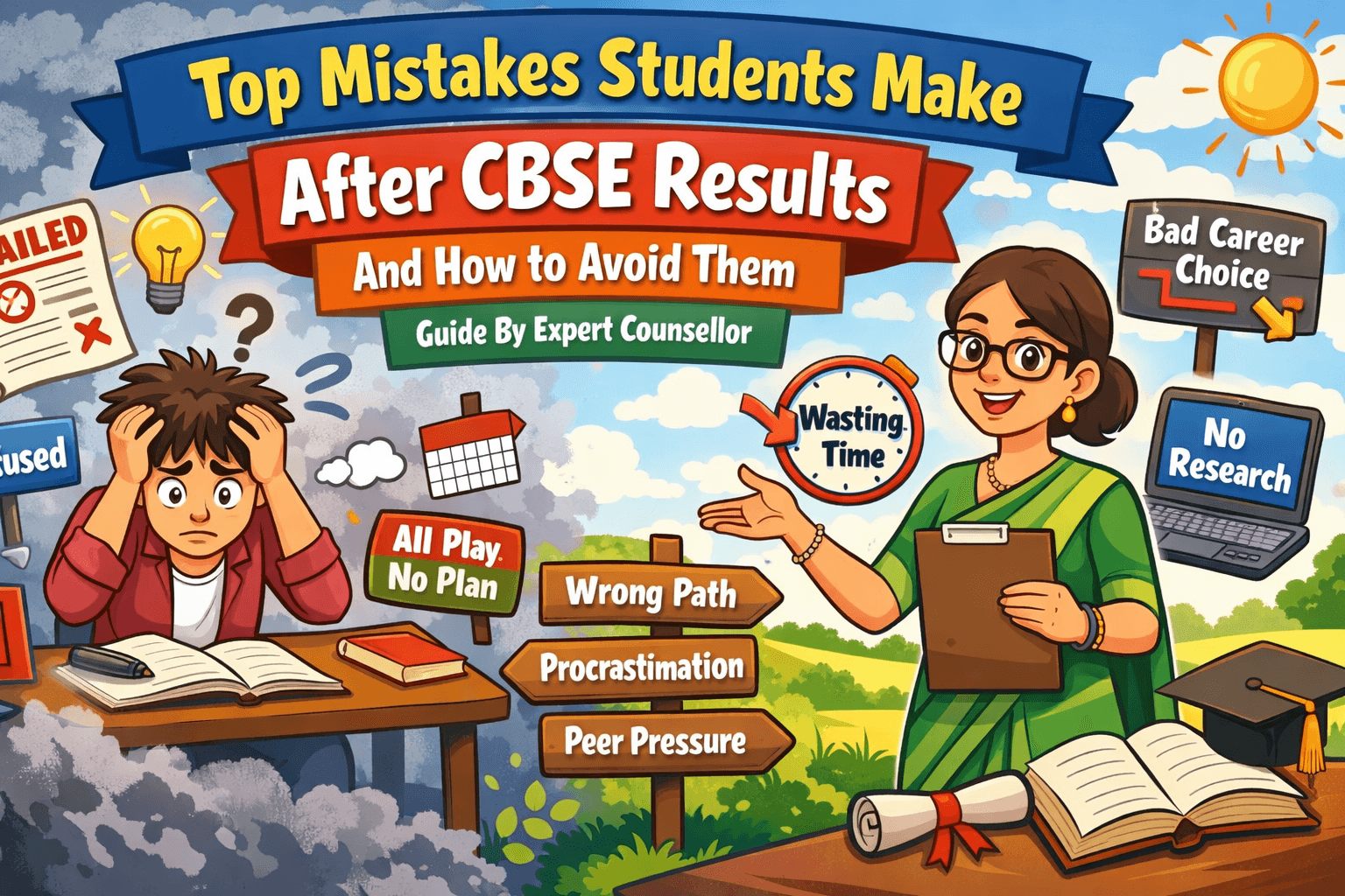 Top Mistakes Students Make After CBSE Results And How to Avoid Them | Guide By Expert Counsellor