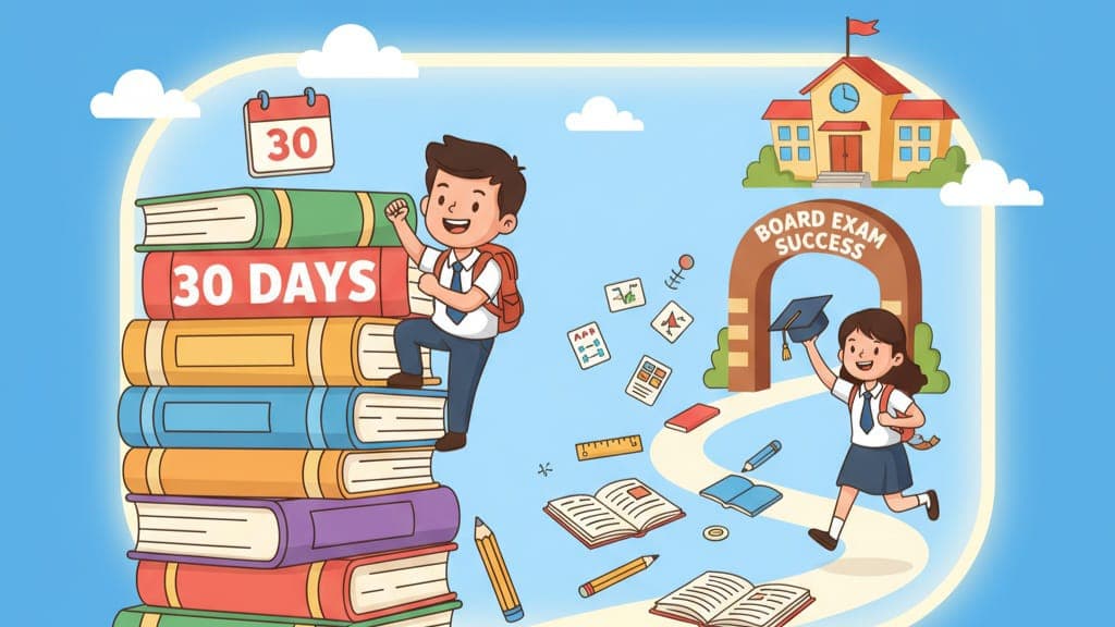 30-Day Board Exam Preparation Plan for 10th & 12th Class