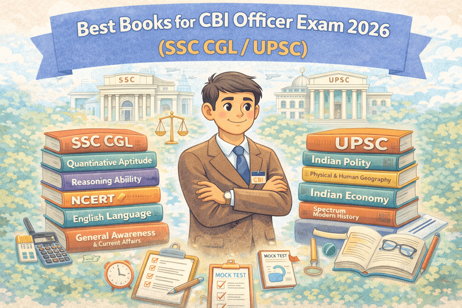 Best Books for CBI Officer Exam 2026 (SSC CGL / UPSC)
