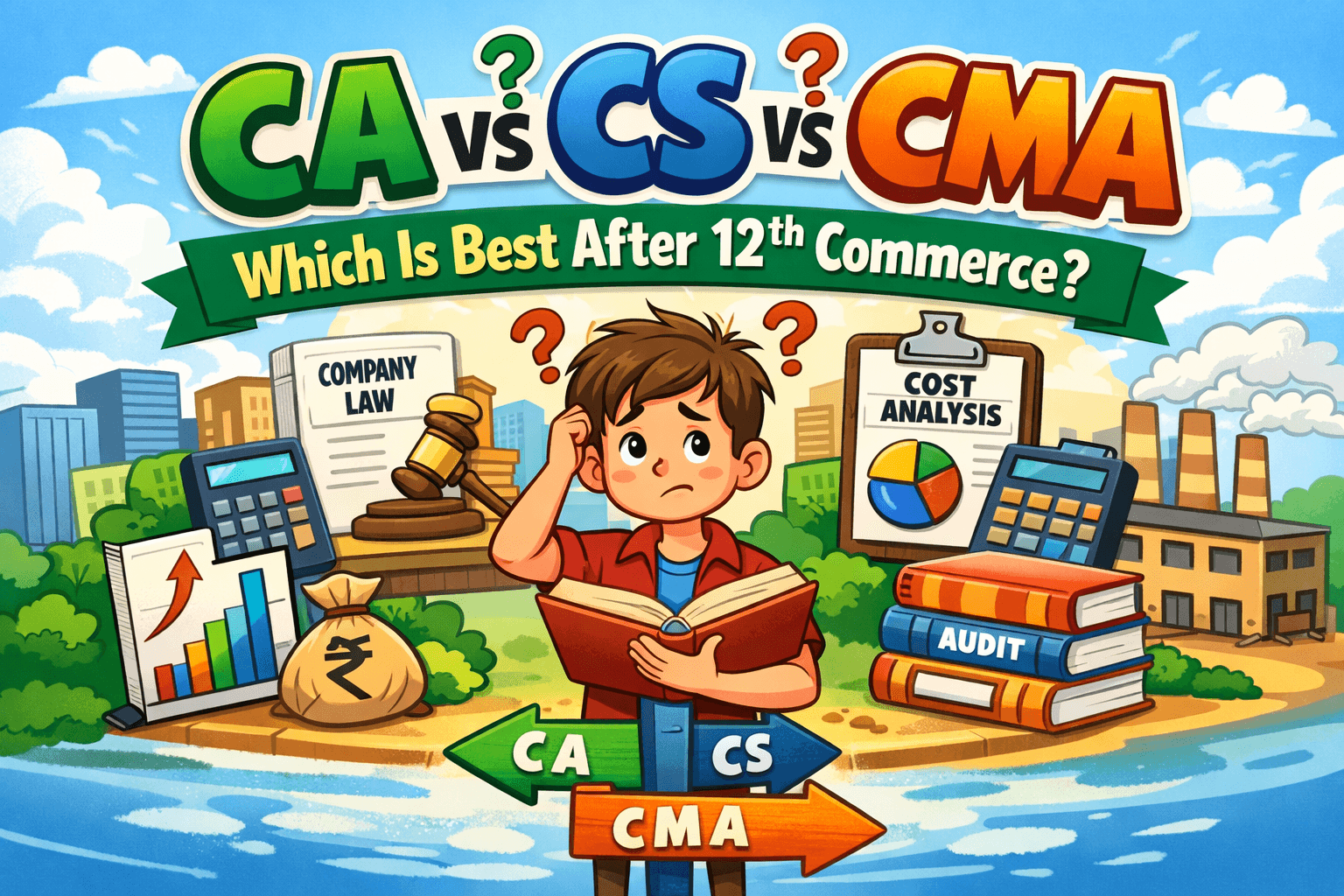 CA vs CS vs CMA – Which Is Best After 12th Commerce