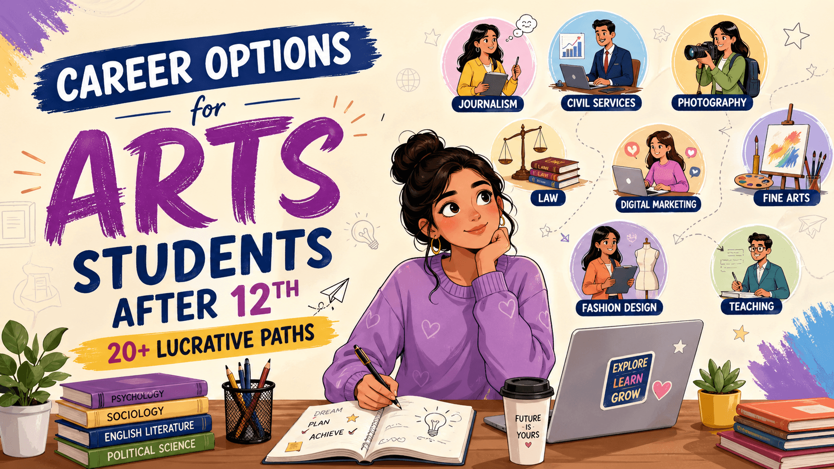 Career Options for Arts Students After 12th – 20+ Lucrative Paths