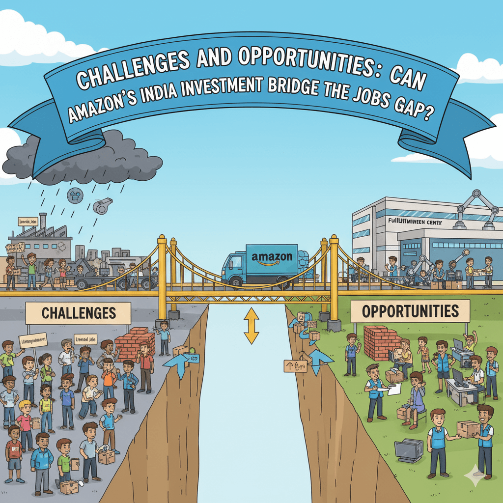 Challenges and Opportunities: Can Amazon’s India Investment Bridge the Jobs Gap?