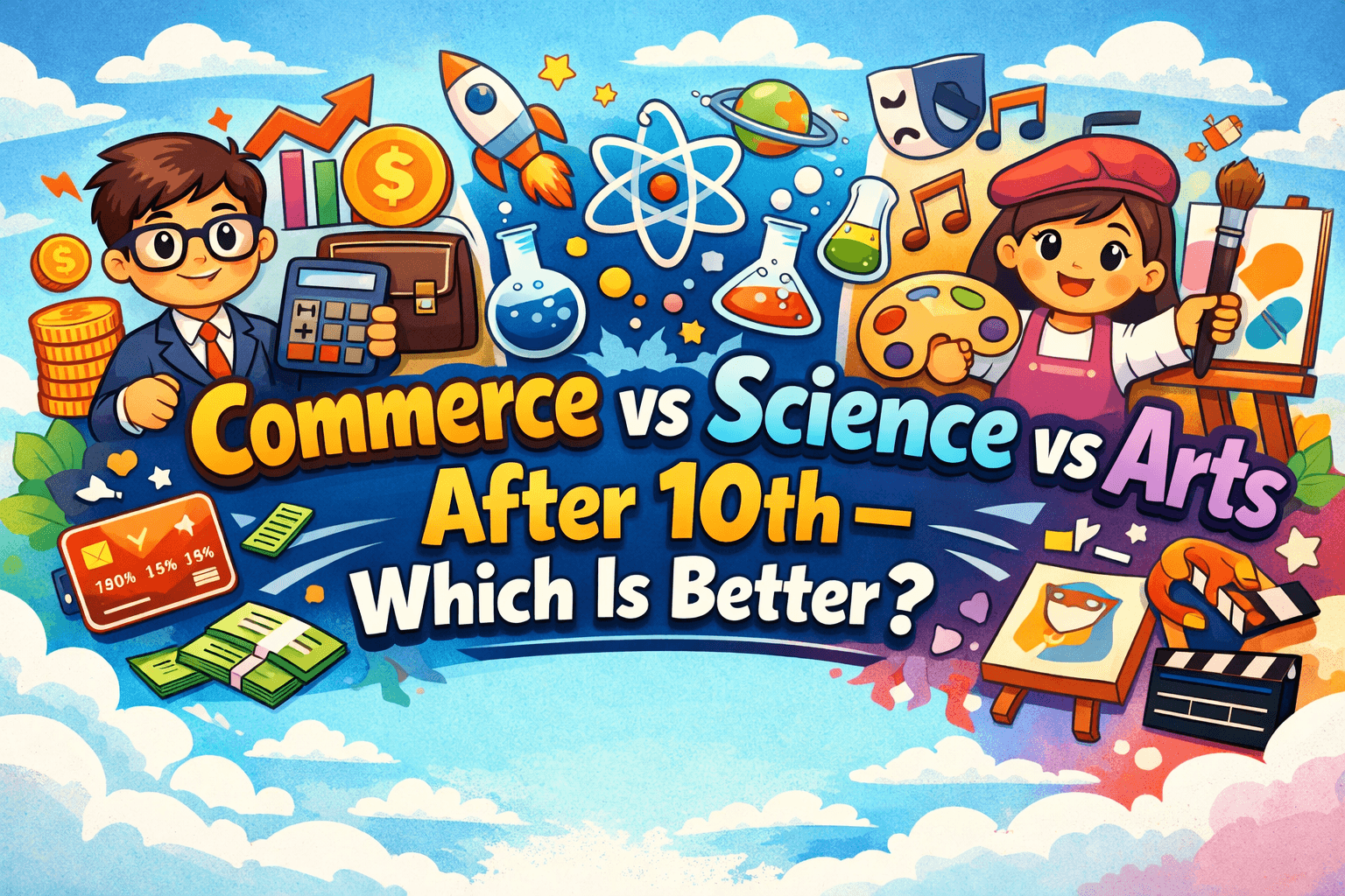 Commerce vs Science vs Arts After 10th – Which Is Better