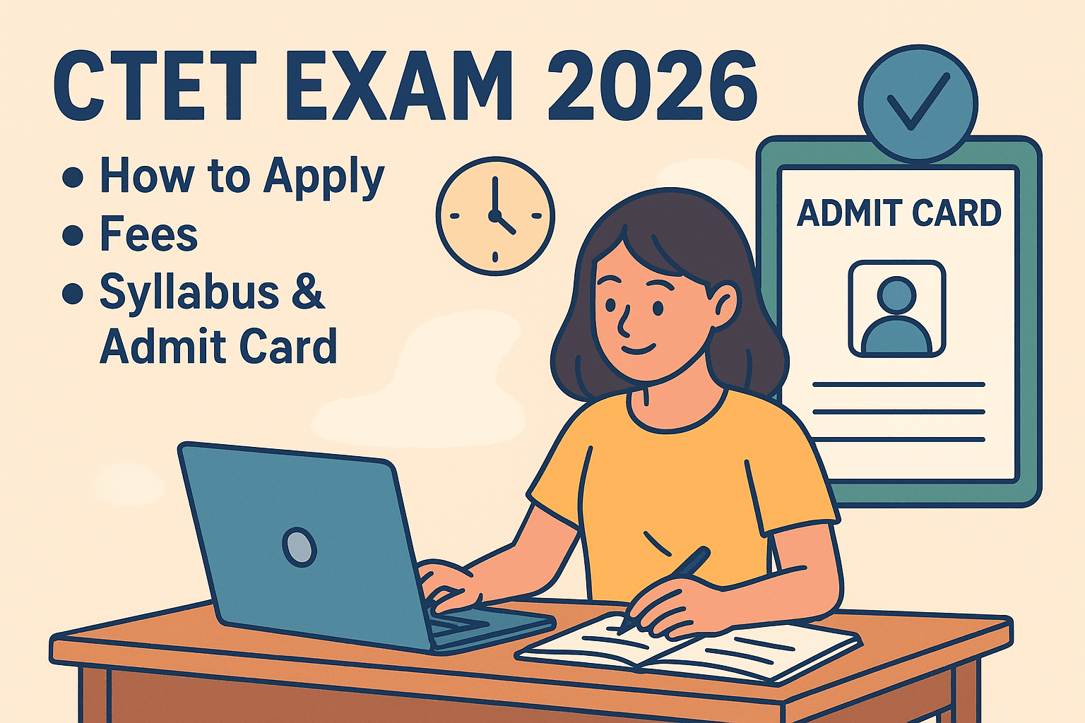 CTET Exam 2026: How to Apply, Fees, Syllabus & Admit Card