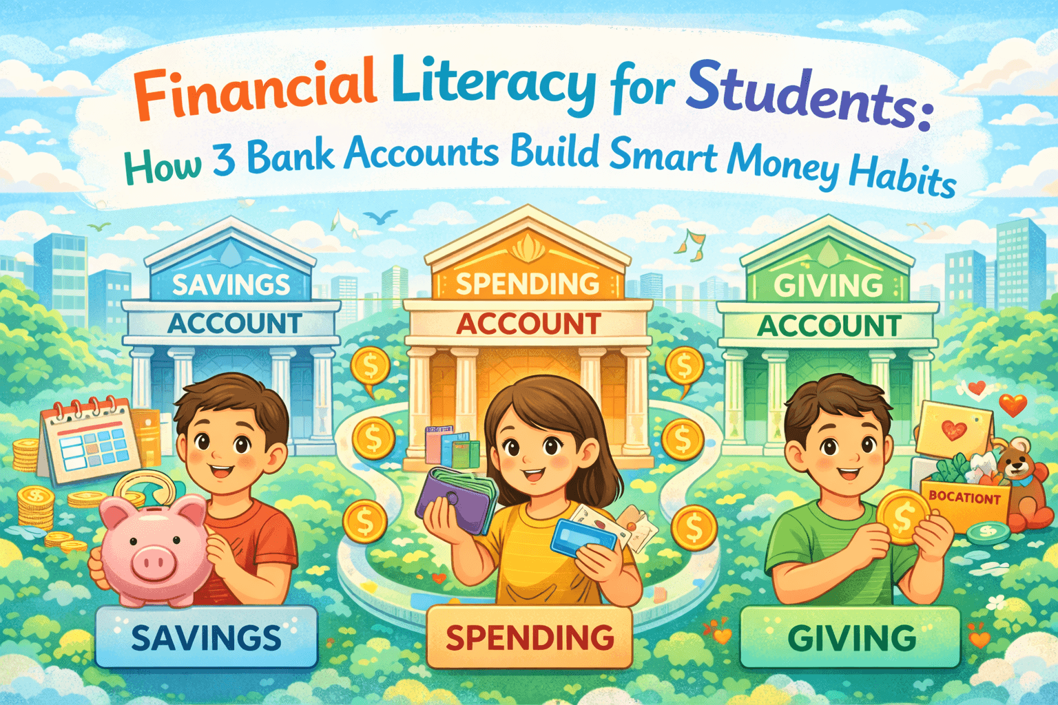 Financial Literacy for Students: How 3 Bank Accounts Build Smart Money Habits