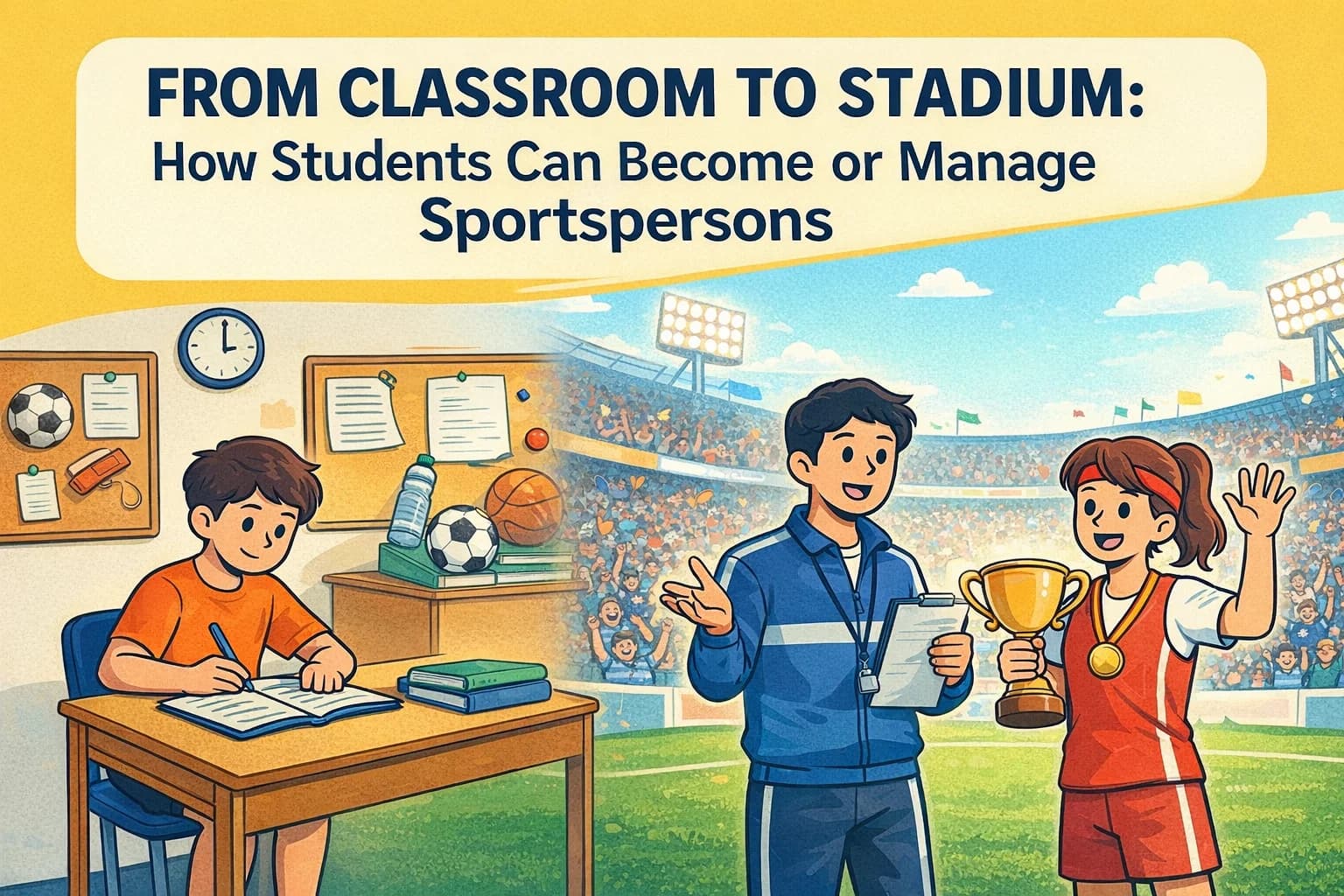 From Classroom to Stadium: How Students Can Become or Manage Sportspersons