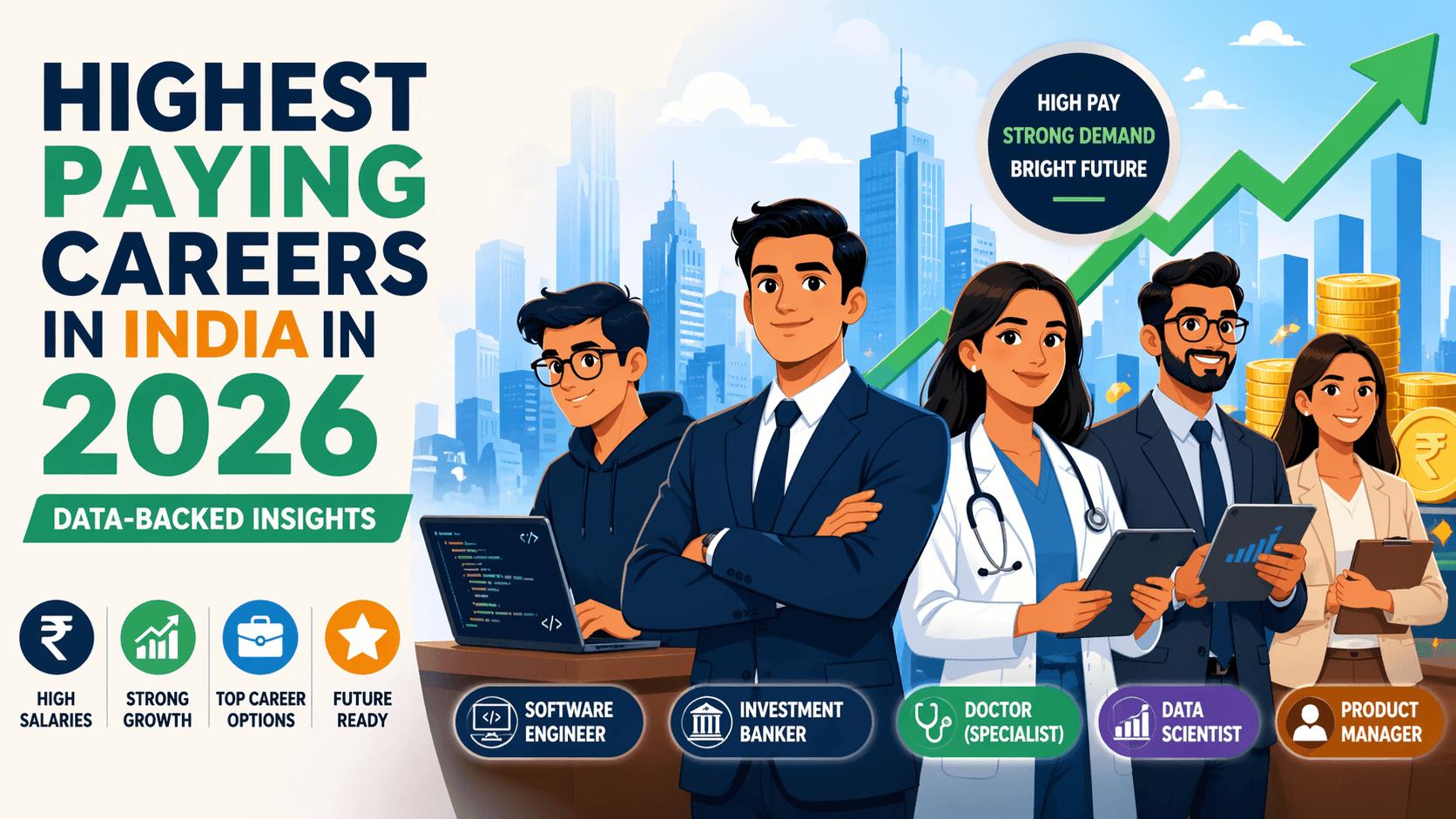 Highest Paying Careers in India in 2026 – Data-Backed Insights