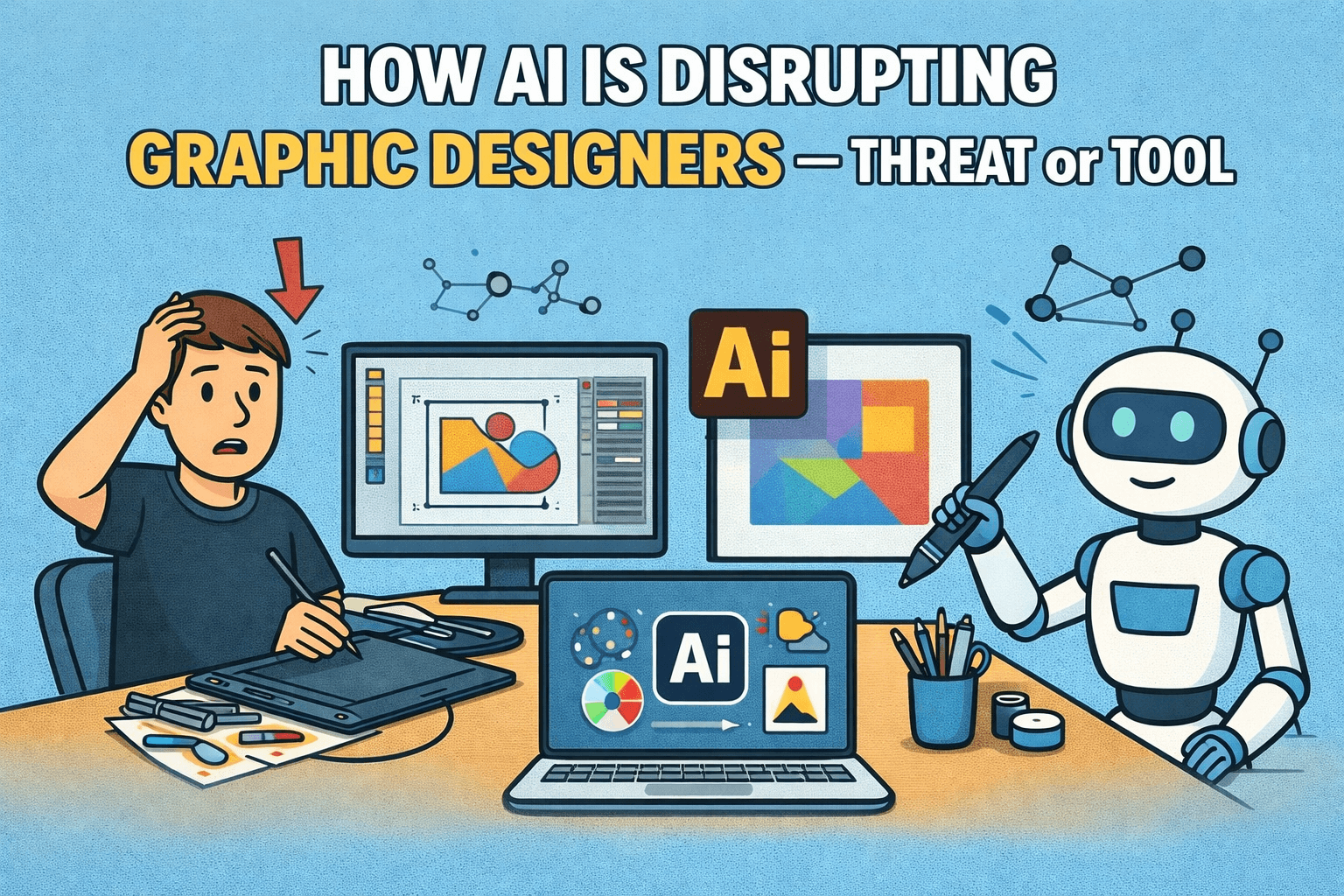 How AI Is Disrupting Graphic Designers — Threat or Tool?