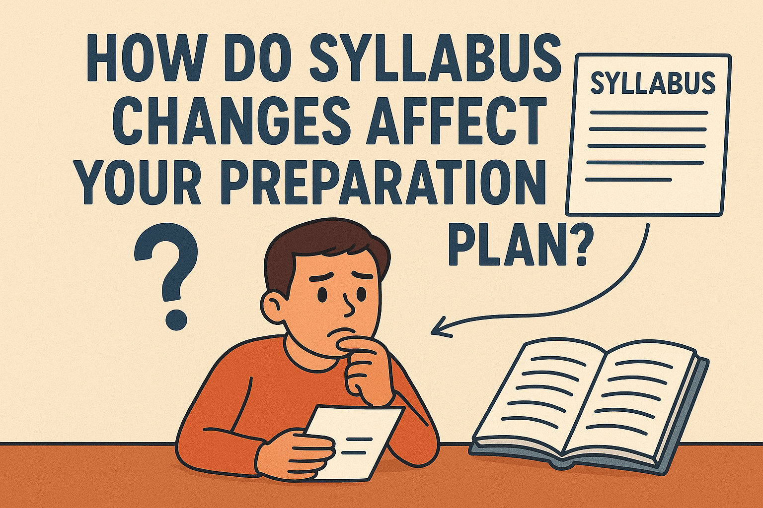 How do syllabus changes affect your preparation plan?