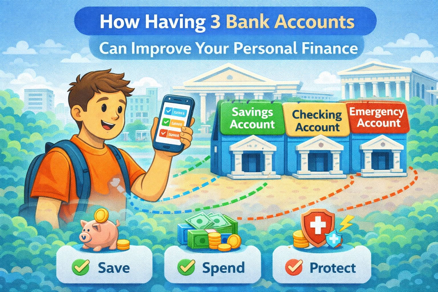 How Having 3 Bank Accounts Can Improve Your Personal Finance
