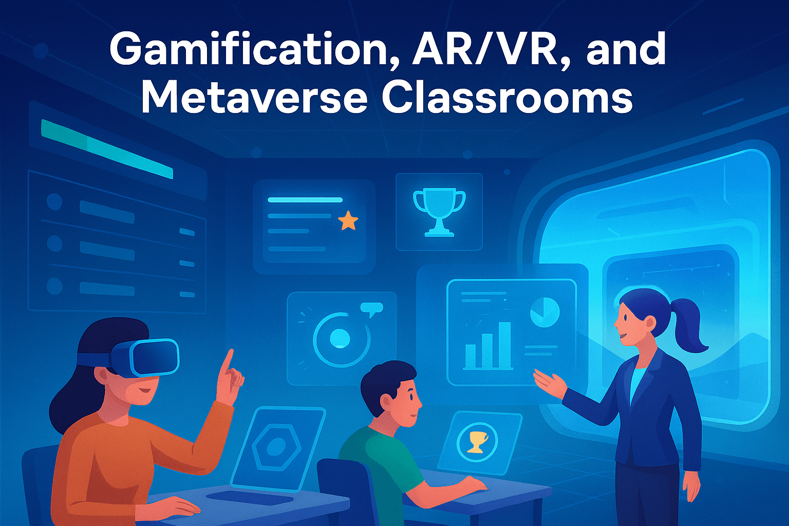 Immersive Learning: Gamification, AR/VR, and Metaverse Classrooms