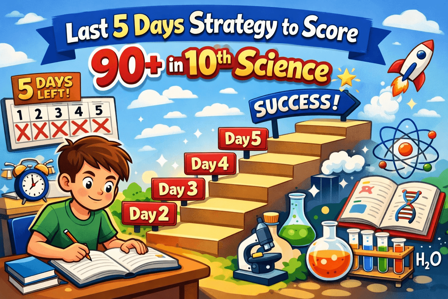 Last 5 Days Strategy to Score 90+ in 10th Science