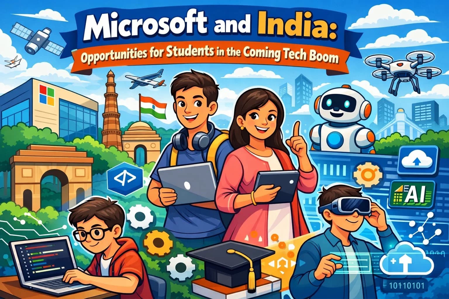 Microsoft and India: Opportunities for Students in the Coming Tech Boom