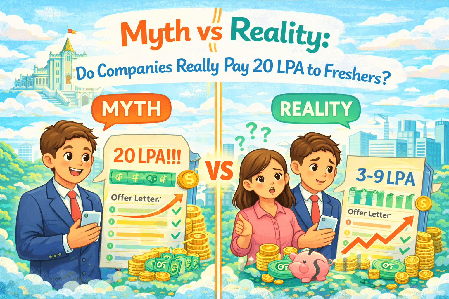 Myth vs Reality: Do Companies Really Pay 20 LPA to Freshers?