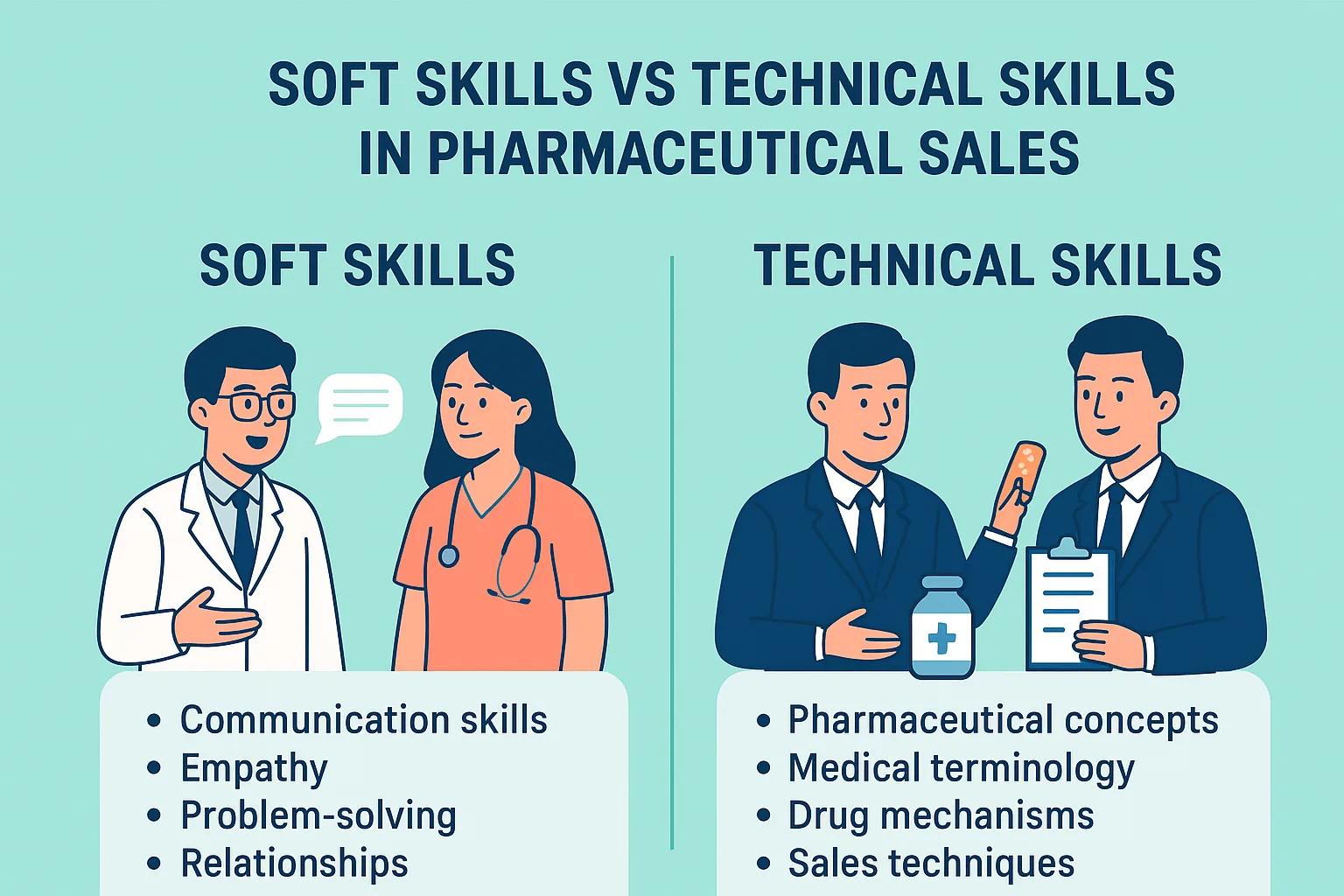 Soft Skills vs Technical Skills in Pharmaceutical Sales – What Matters More?