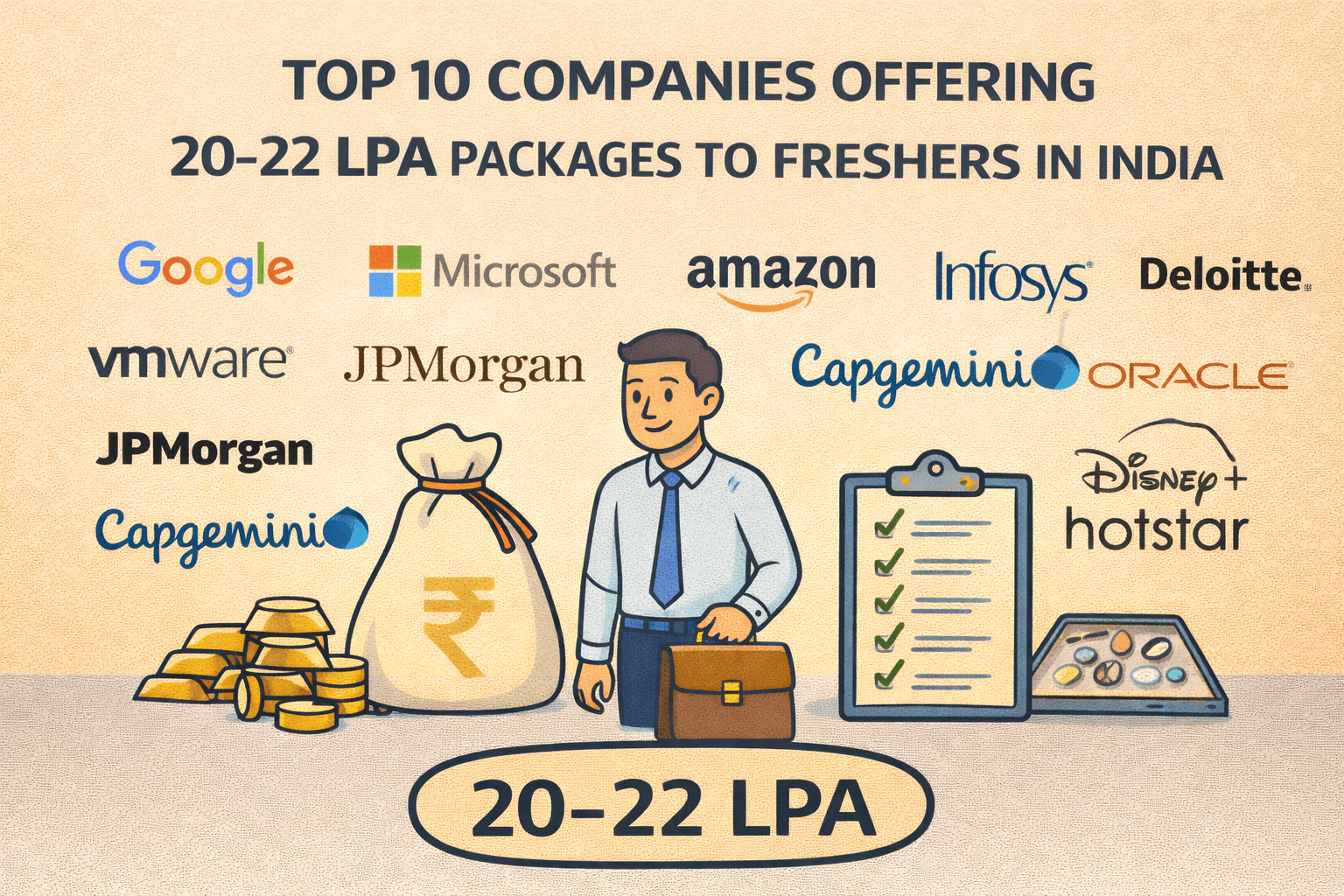 Top 10 Companies Offering 20–22 LPA Packages to Freshers in India