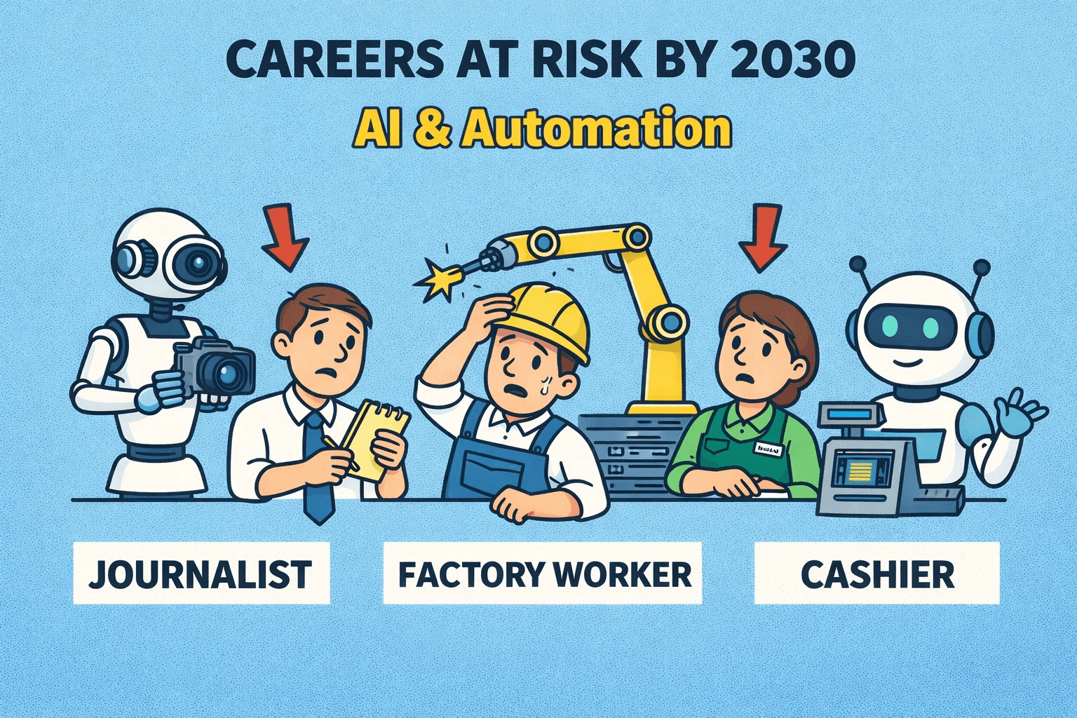 Top Careers That Will Disappear by 2030: Jobs at Risk Due to AI & Automation