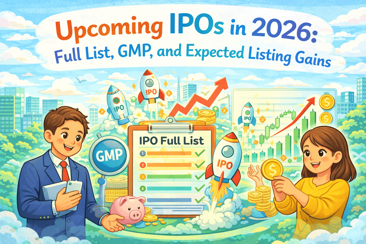 Upcoming IPOs in 2026: Full List, GMP, and Expected Listing Gains