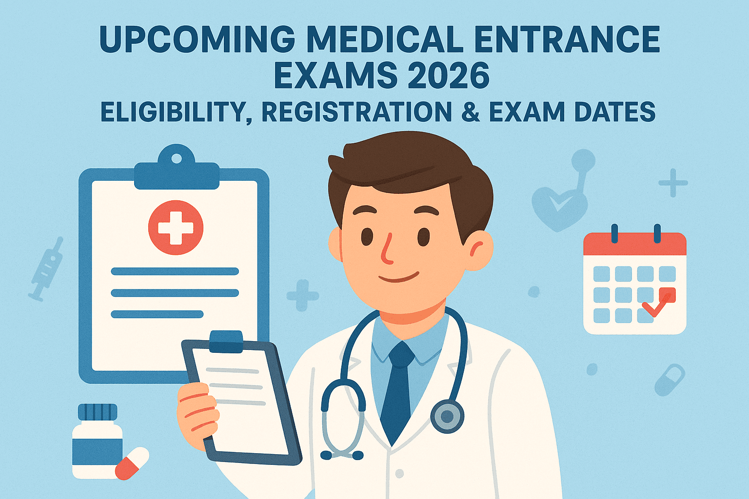 Upcoming Medical Entrance Exams 2026: Eligibility, Registration & Exam Dates